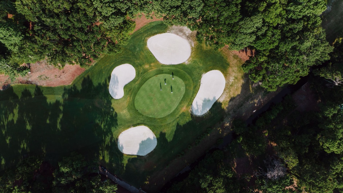 Scenic view of the Augusta National golf course landscape