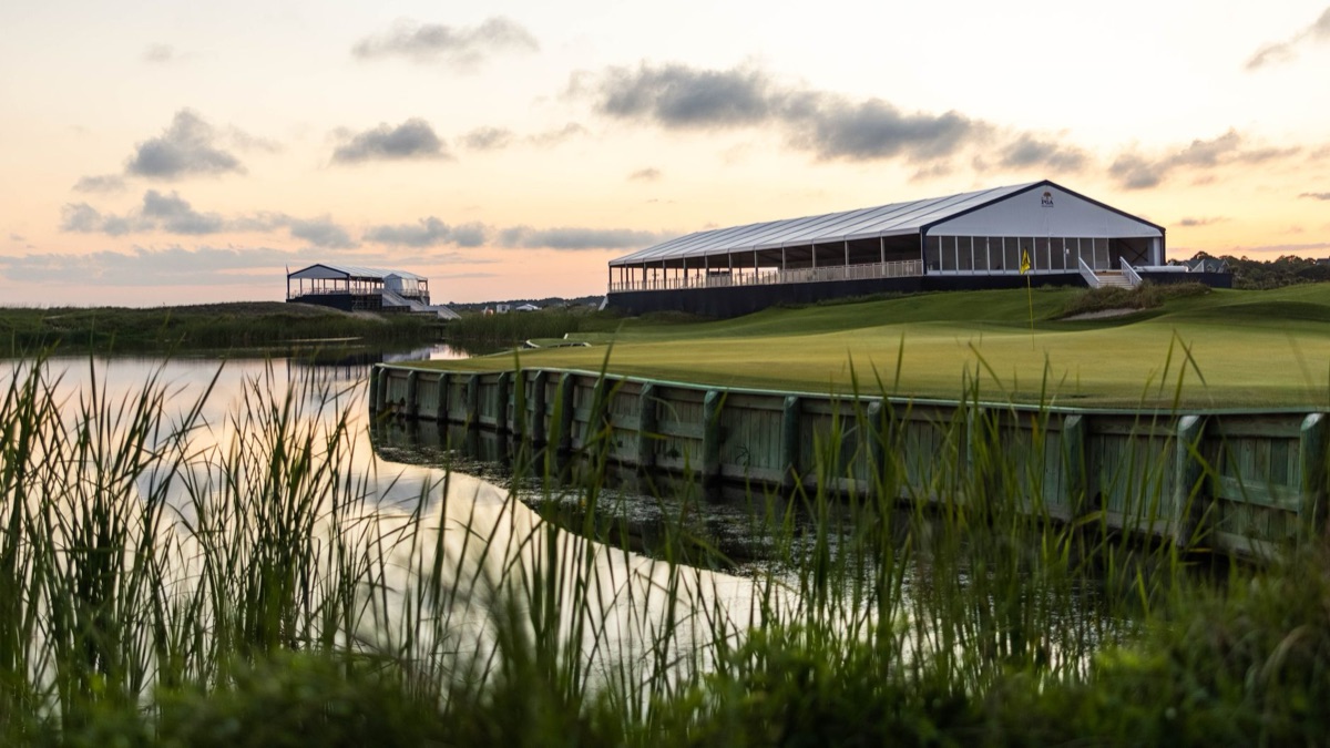 Luxury golf resort in American West