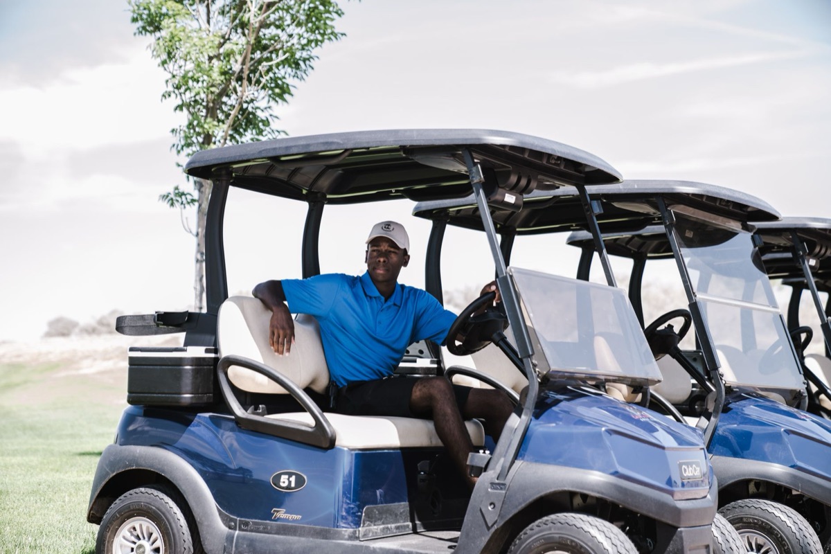 Luxury golf resort in American West