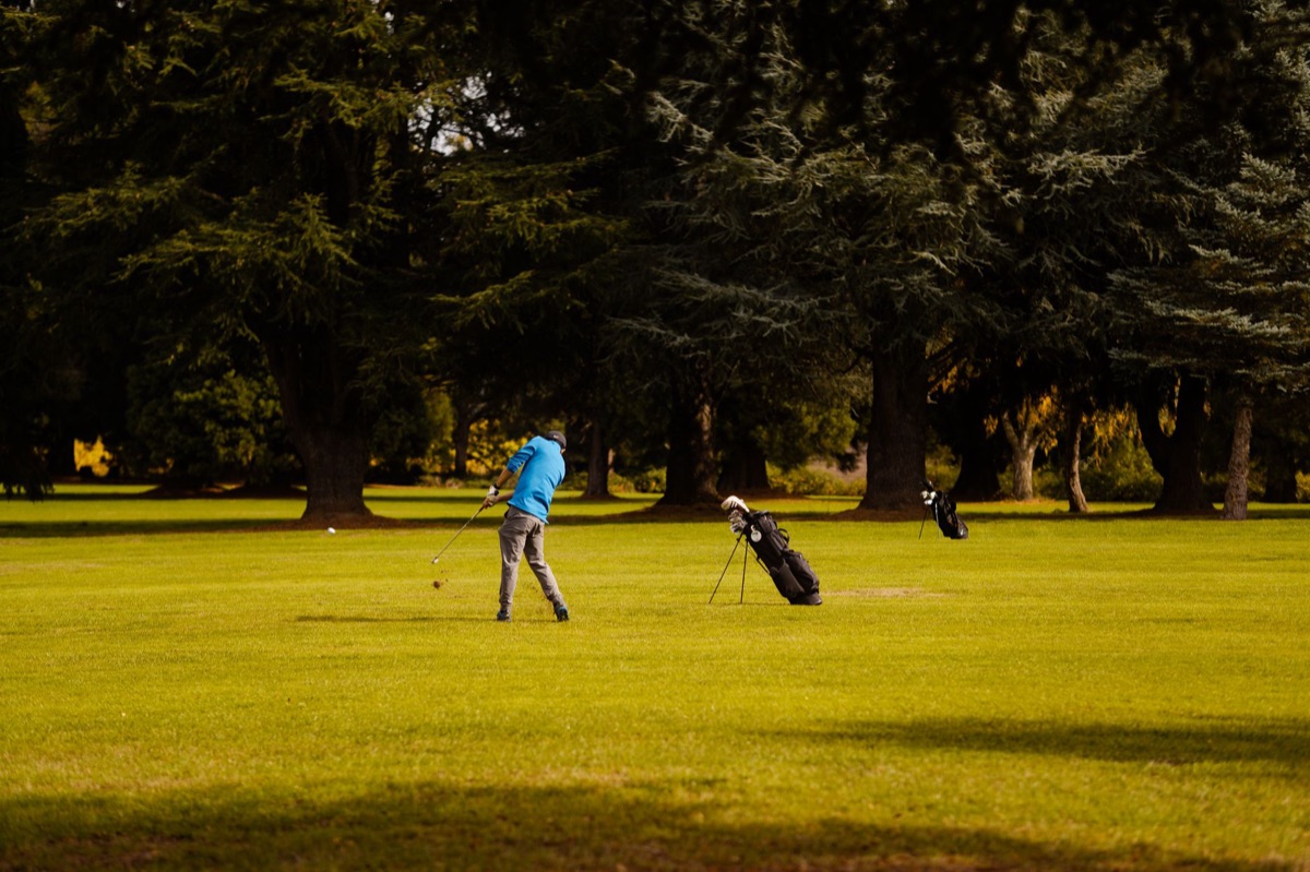 layout de campo de golfe americano