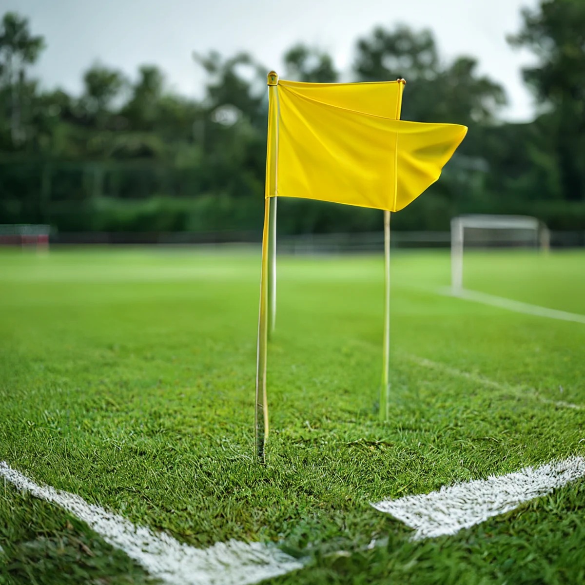 bandera de esquina de campo de fútbol