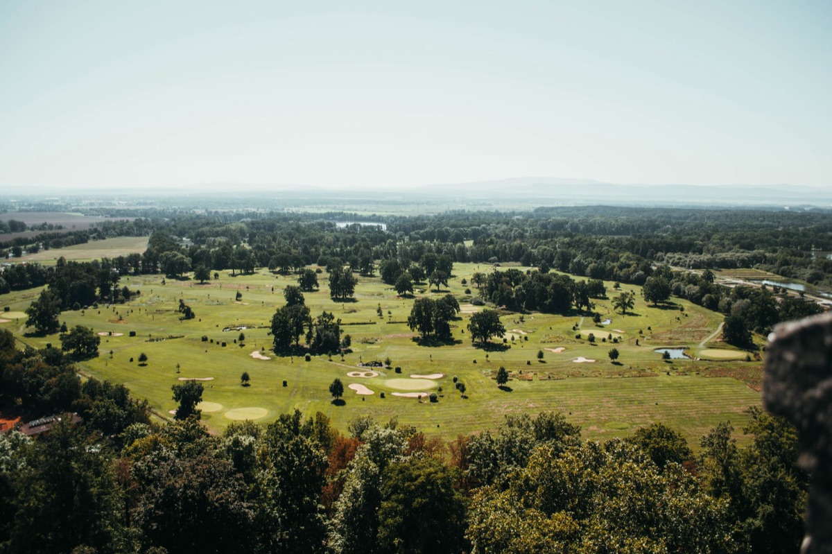 Historischer Golfplatzlayout