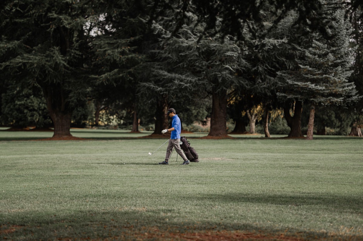 Historischer Golfplatz mit Flagstaff