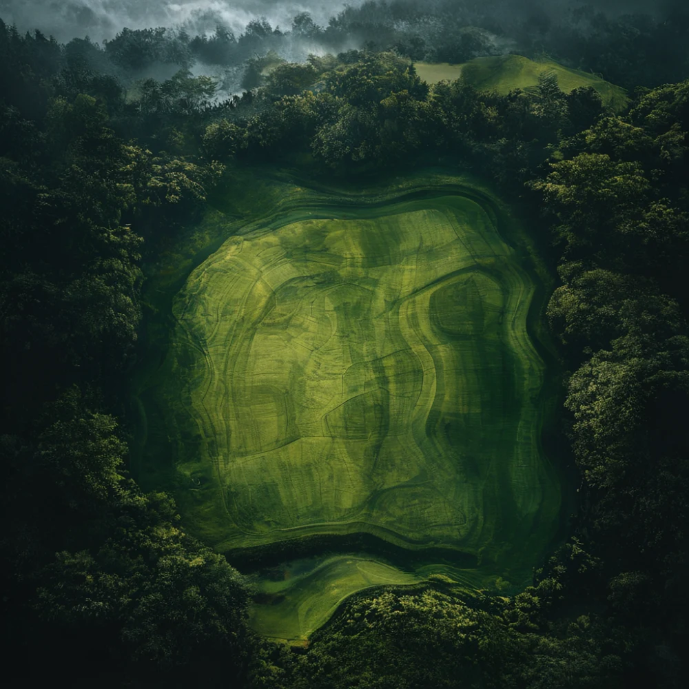 Kaart van het golfveld van het resort