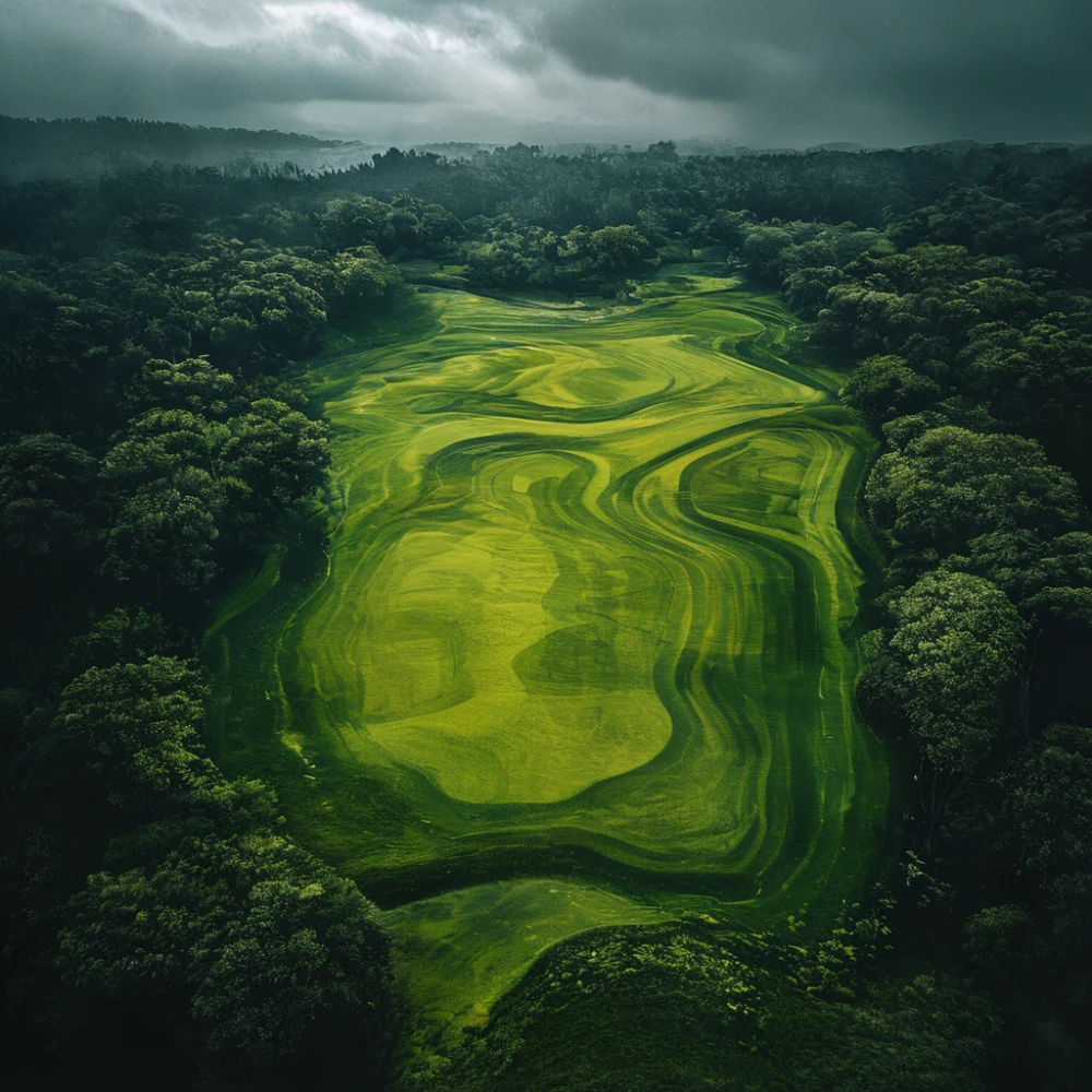 Golf course layout