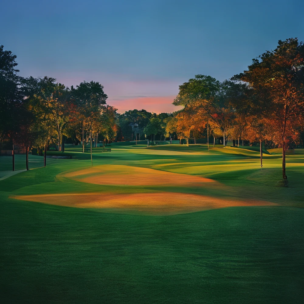 Green d'un course de golf